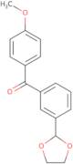 3-(1,3-Dioxolan-2-yl)-4'-methoxybenzophenone