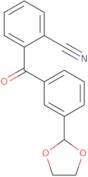 2-Cyano-3'-(1,3-dioxolan-2-yl)benzophenone