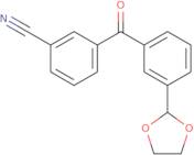 3-Cyano-3'-(1,3-dioxolan-2-yl)benzophenone