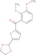 2-(2,3-Dimethoxybenzoyl)-5-(1,3-dioxolan-2-yl)thiophene