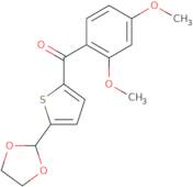 2-(2,4-Dimethoxybenzoyl)-5-(1,3-dioxolan-2-yl)thiophene