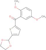 2-(2,5-Dimethoxybenzoyl)-5-(1,3-dioxolan-2-yl)thiophene