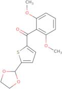 2-(2,6-Dimethoxybenzoyl)-5-(1,3-dioxolan-2-yl)thiophene