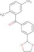 2,5-Dimethyl-3'-(1,3-dioxolan-2-yl)benzophenone