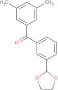 3,5-Dimethyl-3'-(1,3-dioxolan-2-yl)benzophenone