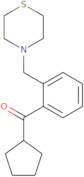 Cyclopentyl 2-(thiomorpholinomethyl)phenyl ketone