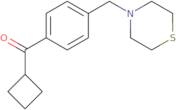 Cyclobutyl 4-(thiomorpholinomethyl)phenyl ketone