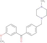 3-Methoxy-4'-(4-methylpiperazinomethyl) benzophenone