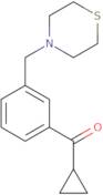 Cyclopropyl 3-(thiomorpholinomethyl)phenyl ketone