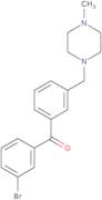 3-Bromo-3'-(4-methylpiperazinomethyl) benzophenone