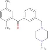 2,5-Dimethyl-3'-(4-methylpiperazinomethyl) benzophenone