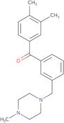 3,4-Dimethyl-3'-(4-methylpiperazinomethyl) benzophenone