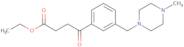 Ethyl 4-[3-(4-methylpiperazinomethyl)phenyl]-4-oxobutyrate