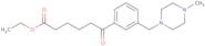 Ethyl 6-[3-(4-methylpiperazinomethyl)phenyl]-6-oxohexanoate