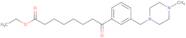 Ethyl 8-[3-(4-methylpiperazinomethyl)phenyl]-8-oxooctanoate