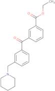 3-Carboethoxy-3'-piperidinomethyl benzophenone