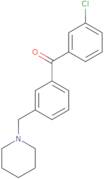 3-Chloro-3'-piperidinomethyl benzophenone