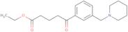 Ethyl 5-oxo-5-[3-(piperidinomethyl)phenyl]valerate