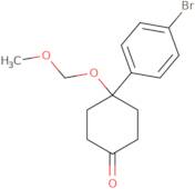 4-(4-bromophenyl)-4-(methoxymethoxy)cyclohexan-1-one