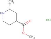 cis-2-methylpiperidine-4-carboxylic acid methyl ester hcl