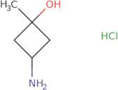 trans-3-Hydroxy-3-methylcyclobutan-1-amine HCl
