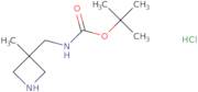 tert-Butyl N-[(3-methylazetidin-3-yl)methyl]carbamate hydrochloride