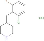 4-[(2-chloro-6-fluorophenyl)methyl]piperidine hcl