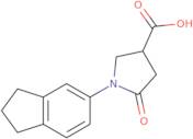 1-(2,3-Dihydro-1H-inden-5-yl)-5-oxopyrrolidine-3-carboxylic acid