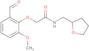 2-(2-Formyl-6-methoxyphenoxy)-N-(tetrahydrofuran-2-ylmethyl)acetamide