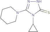 4-Cyclopropyl-5-(piperidin-1-yl)-4H-1,2,4-triazole-3-thiol