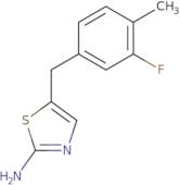 5-[(3-Fluoro-4-methylphenyl)methyl]-1,3-thiazol-2-amine