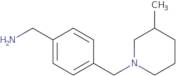 {4-[(3-Methylpiperidin-1-yl)methyl]phenyl}methanamine