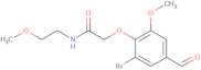 2-(2-Bromo-4-formyl-6-methoxyphenoxy)-N-(2-methoxyethyl)acetamide