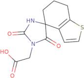 2-{2',5'-Dioxo-6,7-dihydro-5H-spiro[1-benzothiophene-4,4'-imidazolidine]-1'-yl}aceticacid