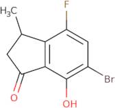 6-Bromo-4-fluoro-7-hydroxy-3-methylindan-1-one