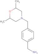 {4-[(2,6-Dimethylmorpholin-4-yl)methyl]phenyl}methanamine