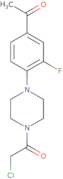 1-[4-(4-Acetyl-2-fluorophenyl)piperazin-1-yl]-2-chloroethan-1-one