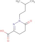 1-(3-Methylbutyl)-6-oxo-1,4,5,6-tetrahydropyridazine-3-carboxylic acid