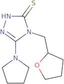 4-(Oxolan-2-ylmethyl)-5-(pyrrolidin-1-yl)-4H-1,2,4-triazole-3-thiol