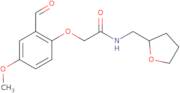 2-(2-Formyl-4-methoxyphenoxy)-N-(tetrahydrofuran-2-ylmethyl)acetamide