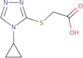 2-[(4-Cyclopropyl-4H-1,2,4-triazol-3-yl)sulfanyl]acetic acid