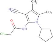 2-Chloro-N-(3-cyano-1-cyclopentyl-4,5-dimethyl-1H-pyrrol-2-yl)acetamide