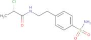 2-Chloro-N-[2-(4-sulfamoylphenyl)ethyl]propanamide