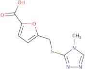 5-{[(4-Methyl-4H-1,2,4-triazol-3-yl)sulfanyl]methyl}furan-2-carboxylic acid