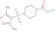 2-Chloro-1-{4-[(dimethyl-1,2-oxazol-4-yl)sulfonyl]piperazin-1-yl}ethan-1-one