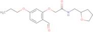 2-(2-Formyl-5-propoxyphenoxy)-N-(tetrahydrofuran-2-ylmethyl)acetamide