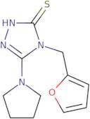 4-(Furan-2-ylmethyl)-5-(pyrrolidin-1-yl)-4H-1,2,4-triazole-3-thiol