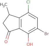 6-Bromo-4-chloro-7-hydroxy-3-methyl-2,3-dihydro-1H-inden-1-one
