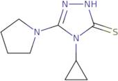 4-Cyclopropyl-5-(pyrrolidin-1-yl)-4H-1,2,4-triazole-3-thiol