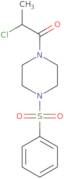 1-[4-(Benzenesulfonyl)piperazin-1-yl]-2-chloropropan-1-one